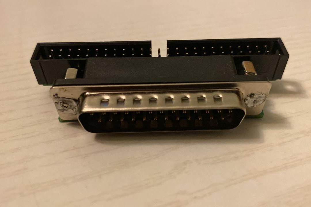 25 PIN MALE DSUB DB25 TO 50 PIN MALE SCSI ADAPTER, MACINTOSH EXTERNAL