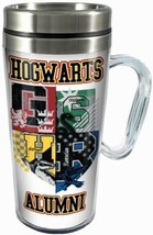 Harry Potter Hogwarts Alumni with Logo 16 oz Acrylic Travel Mug NEW UNUSED - $13.54