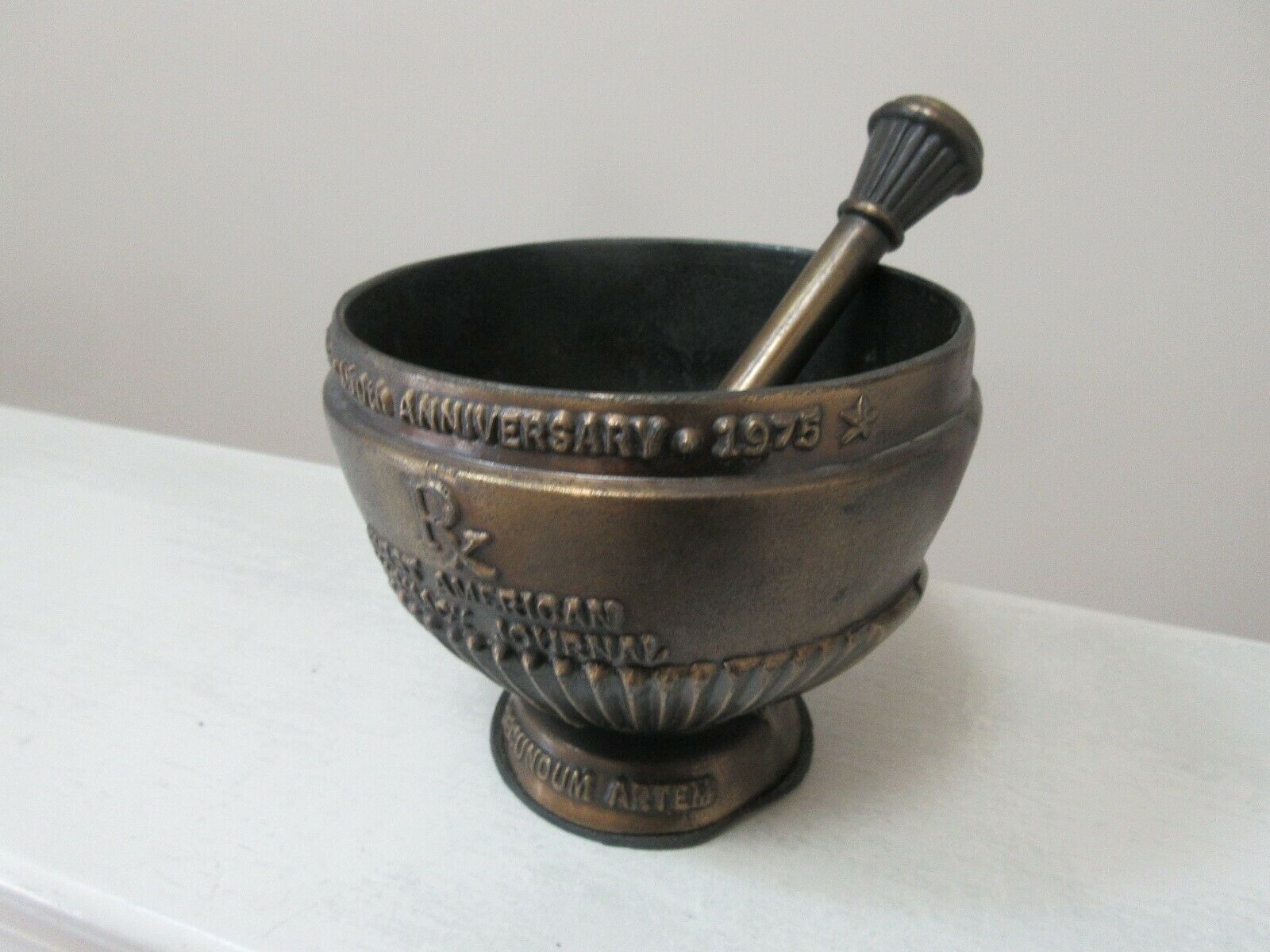 Mortar and Pestle, Brass , Pharmacy, Rx , American Journal of Pharmacy