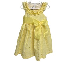 Bonnie jeans Girl Embroidered Casual dress sleeveless yellow size 4 - $15.00