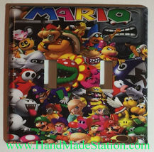 Super Mario All Characters Light Switch Outlet Wall Cover Plate Home decor image 5