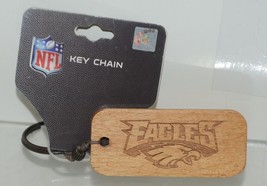PSG NFL Licensed Wooden Keychain Engraved Philadelphia Eagles image 1