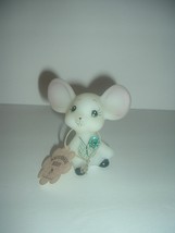 Fenton Glass Boutonniere Buddy December Hand Painted Artist Signed Mouse - $65.00