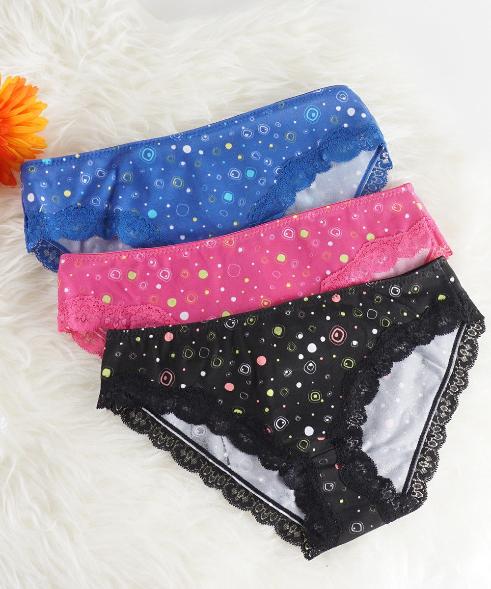 Polka Dot Lace Panties Polka Dot Set Of 4 Cute Panties Bright Fun