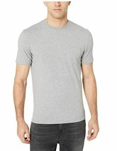 Men&#39;s 2-Pack Slim-fit Crew Cotton Casual Daily Pocket Tee T-Shirt Gray S... - $14.84