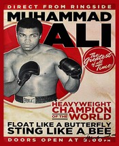 Decoration Poster.Home room art.Interior design.Boxing Fight.Mohammad Al... - $13.86+