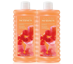 Avon Senses Orange &amp; Honeysuckle  - 1 Set of 2 - 24.0 Fluid Ounces Bubbl... - $29.98