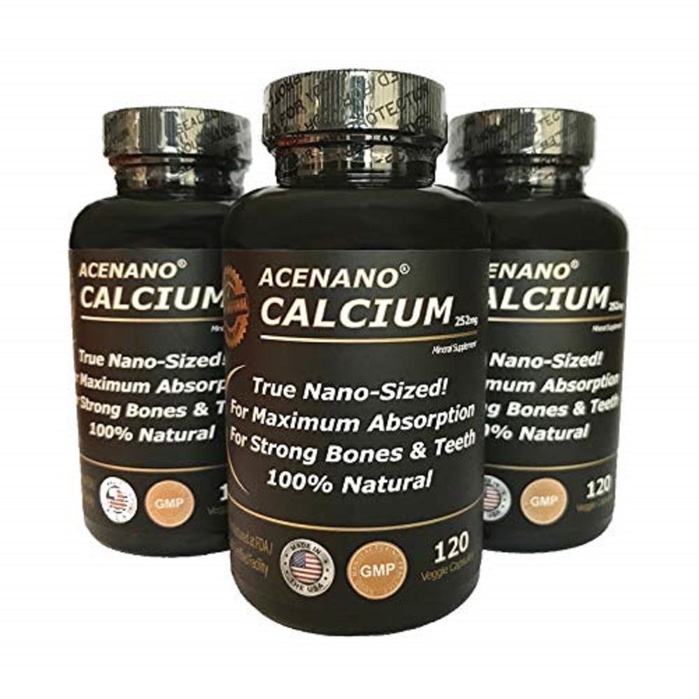 Best Calcium Supplement True Nano Sized Calcium for Bones and Teeth 120 ...