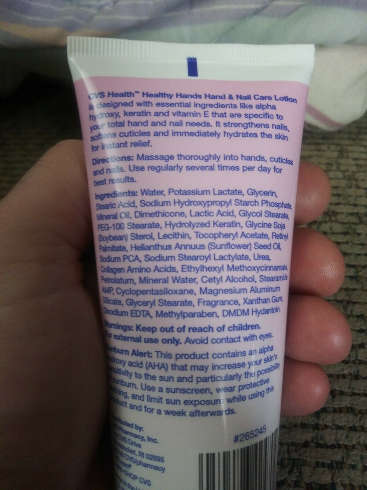 3x CVS Healthy Hands Hand & Nail Care Lotion Keratin w/ Vitamin E 3.25 oz ea. Hand Creams