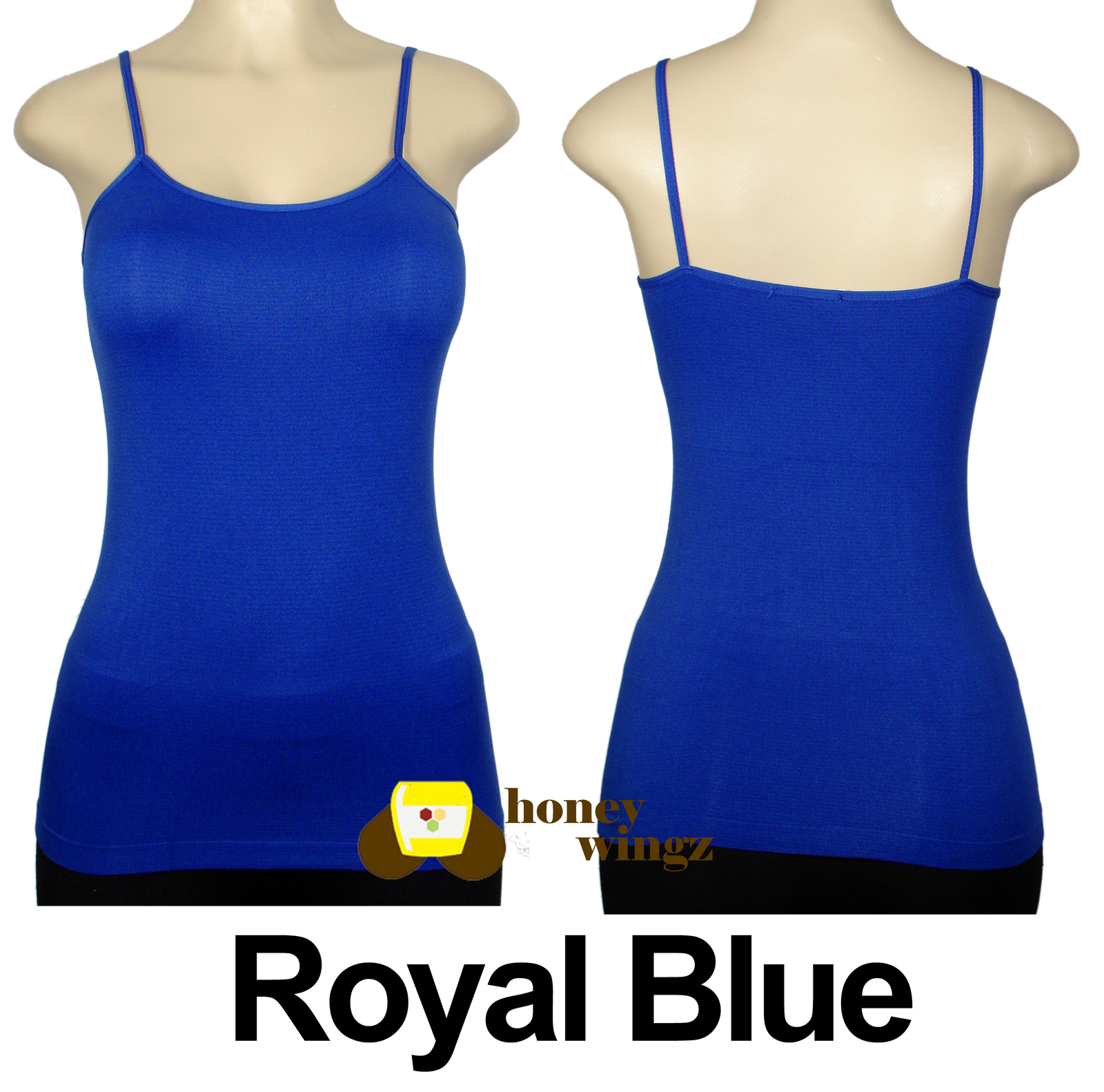 Women Basic Spaghetti Strap CAMI CAMISOLE TANK TOP Layering Royal