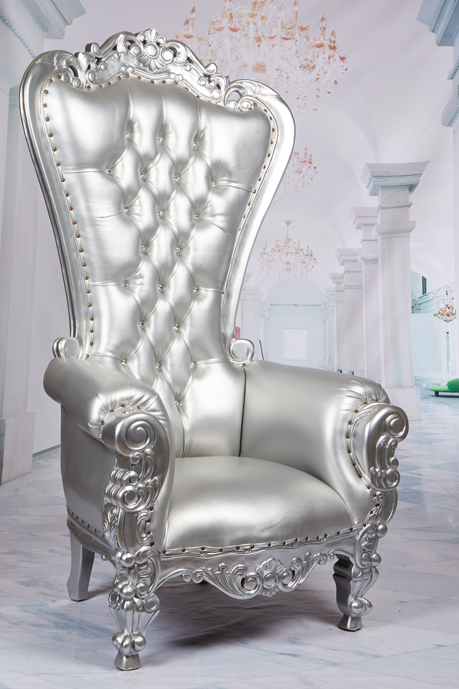 Tiffany High Back Party Throne Chair Kingqueen Wedding Throne Chair