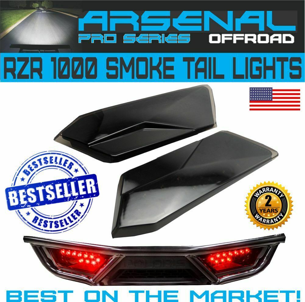 Polaris RZR Smoked LED Tail Lights Arsenal 20142019 RZR 1000 900 XP 4