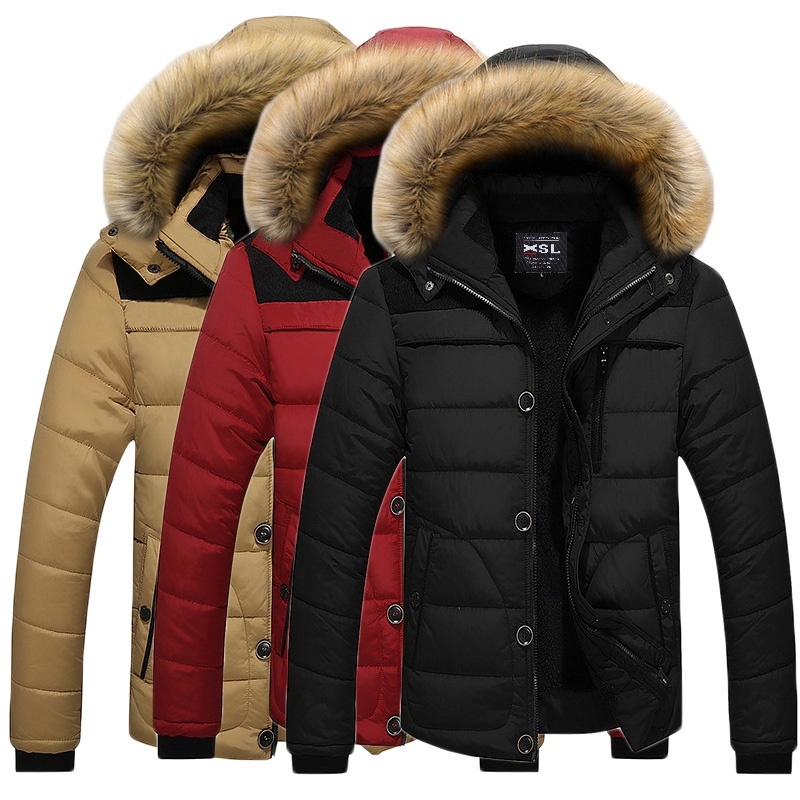 2018 New Fashion Winter Warm Men's Hooded Down Jacket Men's Winter Warm Coat Hoo