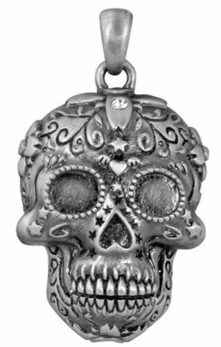 Primary image for Ebros Day Of The Dead Tribal Sugar Skull Pendant Jewelry Necklace Lead Free