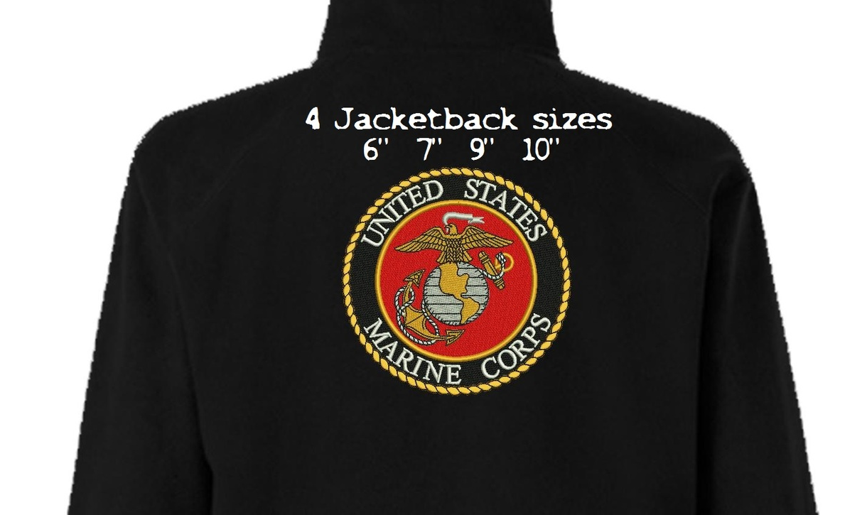 USMC Marine Corps Marines Digitized filled embroidery design Digital Download Digital Goods