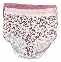 Secret Treasures Intimates Women&#39;s 3pk Brief Panties (Brown Flower, 4) - $16.67