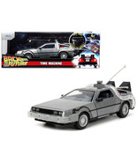 DDS-12547 DeLorean Brushed Metal Time Machine with Lights Back to the Fu... - $45.63
