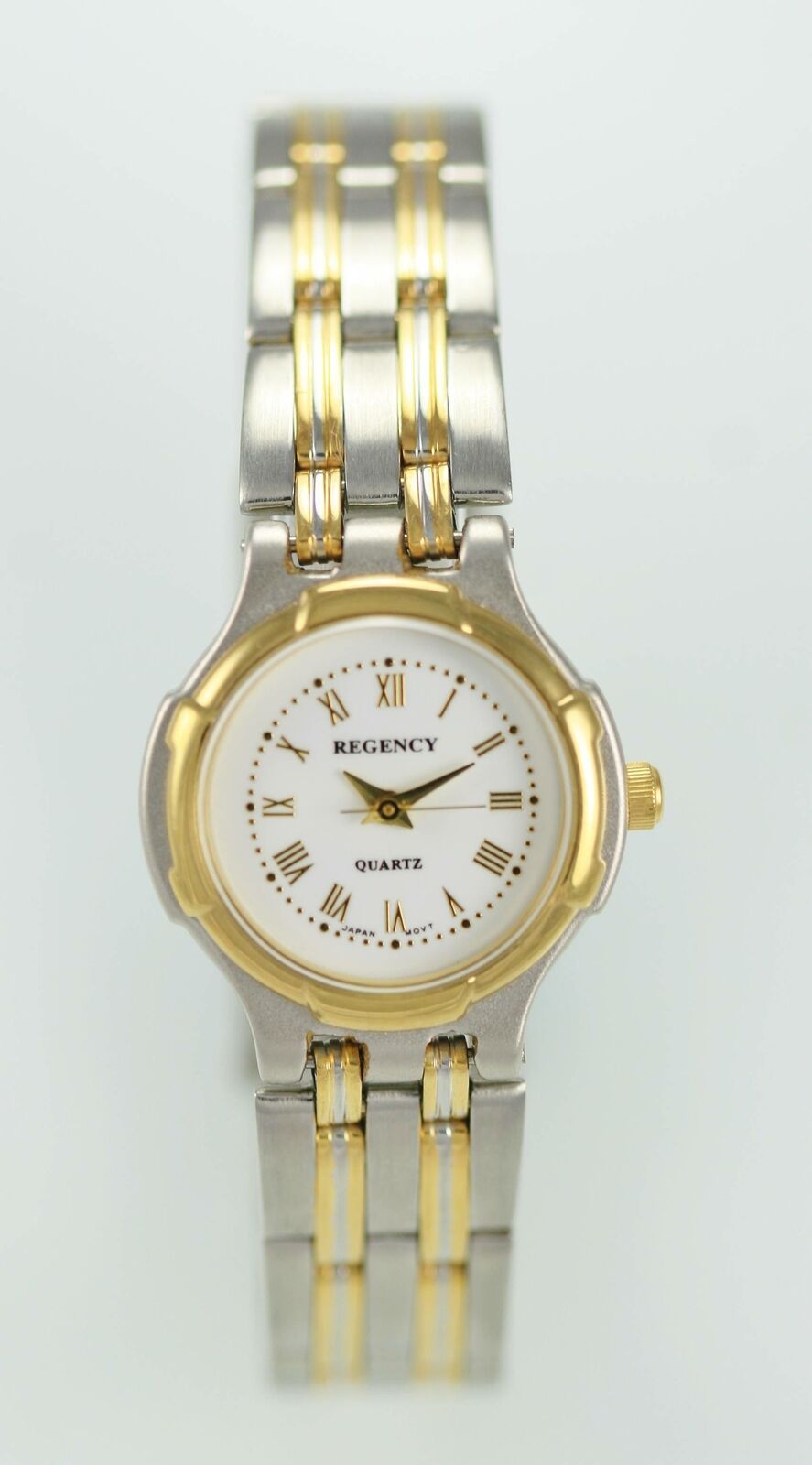 Regency Womens Watch Stainless Silver Gold Water Resistant 30m White ...