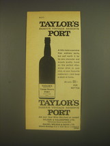 1962 Taylor's Famous Vintage Reserve Port Advertisement - $14.99