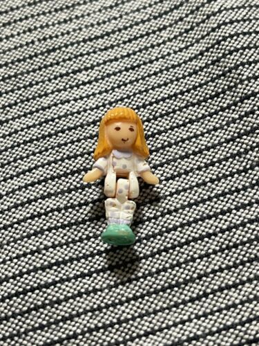 Primary image for Vintage 1993 Polly Pocket Cozy Cottage Replacement Doll in Pajamas Orange Hair