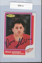 Doug Shedden 1986 OPC Autograph #153 Red Wings
