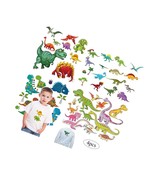 Kids Iron On Patches Heat Transfer Decals Dinosaur Stickers Cute Appliqu... - $16.99