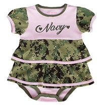 TC U.S. Navy Baby Girl Embroidered Ruffle Dress (3-6 Months) - $33.16