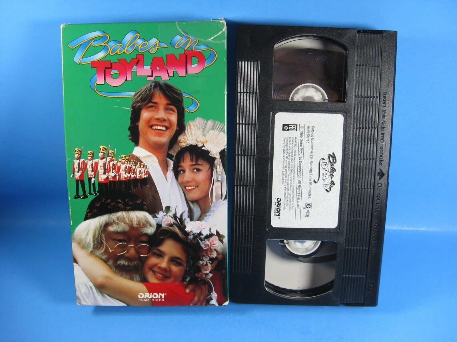 Babes in Toyland (1986) Keanu Reeves Drew Barrymore VHS - VHS Tapes