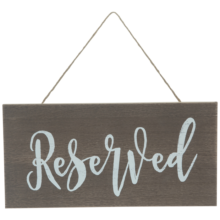 Primary image for Reserved Wood Wall Art Home Decor Wedding Party Decoration Gift Keepsake