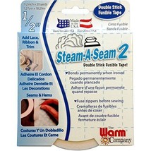 Warm Company Steam-A-Seam 2 Double Stick Fusible Tape 1/2&quot;X20 Yards - $17.05