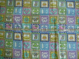 fabric Cotton All the months of the year Jan thru Dec with pictures sold BTY - $8.76