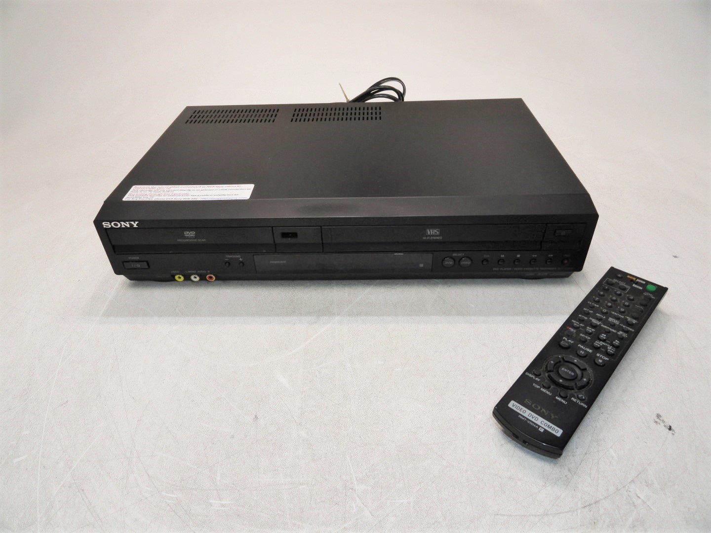 Sony SLVD380P DVD Player Video Cassette Recorder Limited Testing ASIS