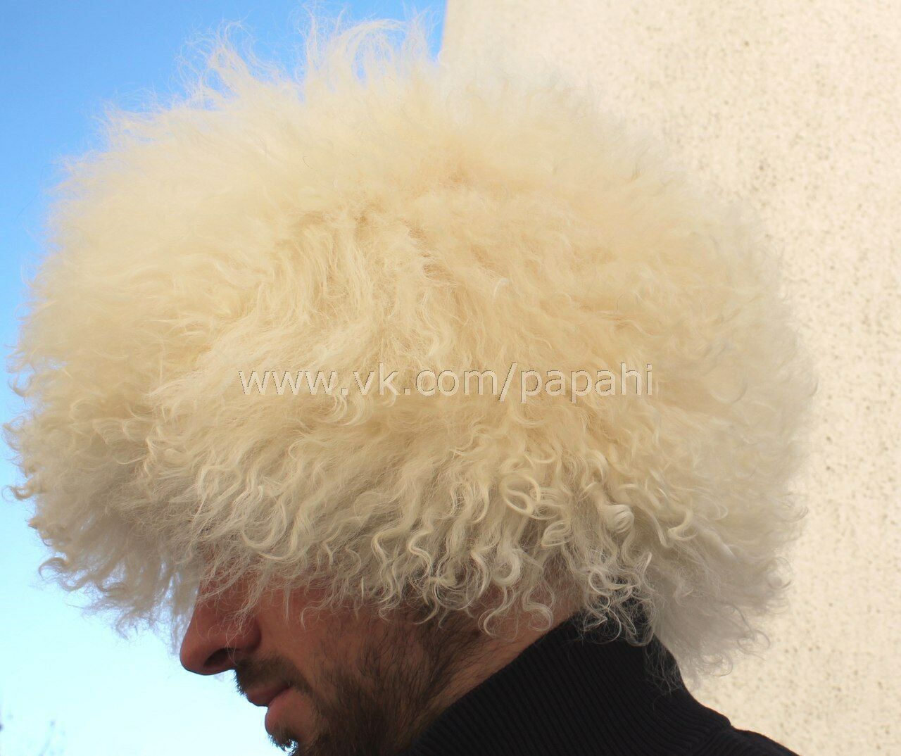 HABIB Khabib Nurmagomedov papakha papaha pelle di pecora pelliccia Caucaso...