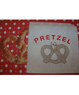 Pretzel Bags Cute Vintage Graphics 15 Bags With Cute Smiling Pretzel Gra... - $3.15