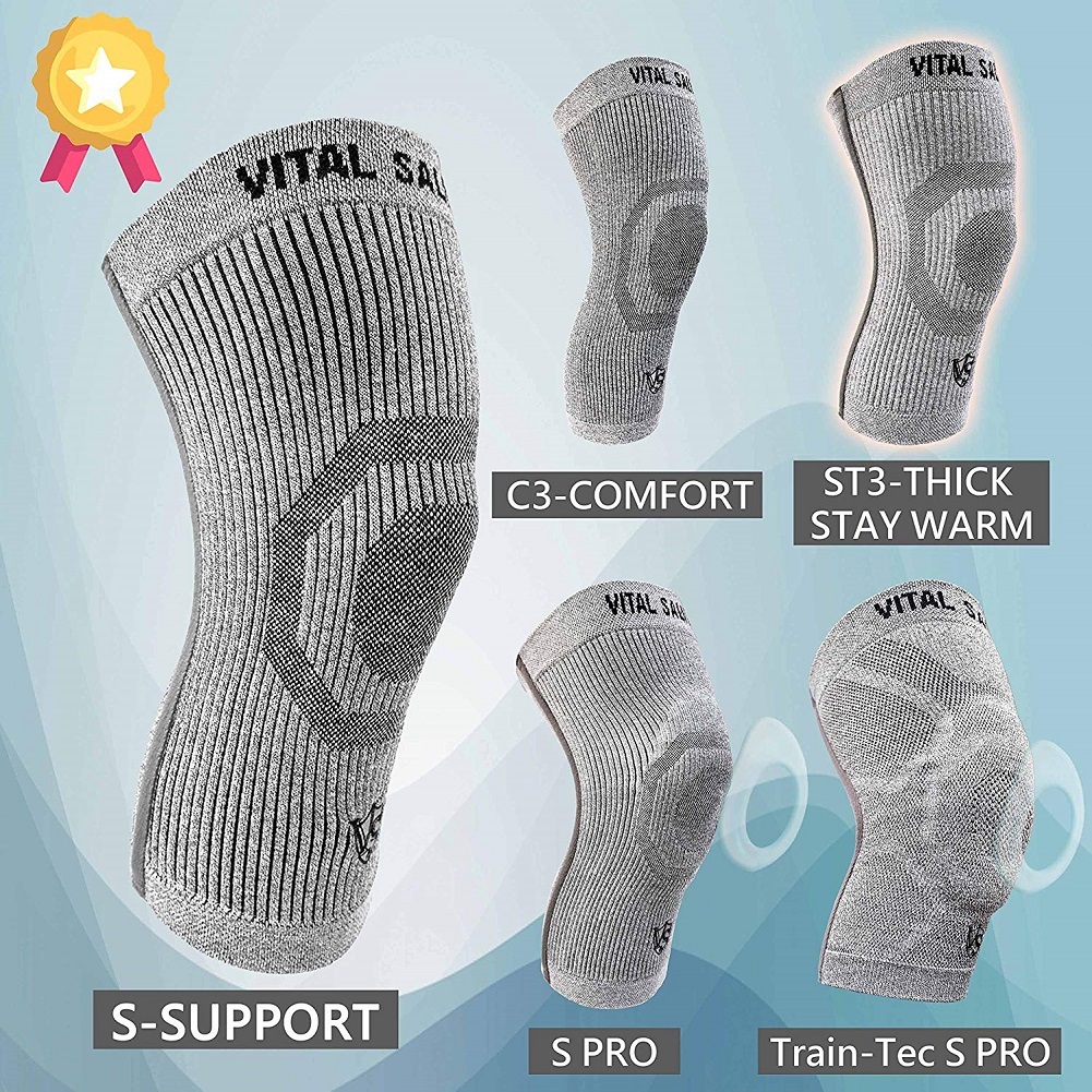 Vital Recovery Knee Sleeve/Brace SLight Grey (1PC