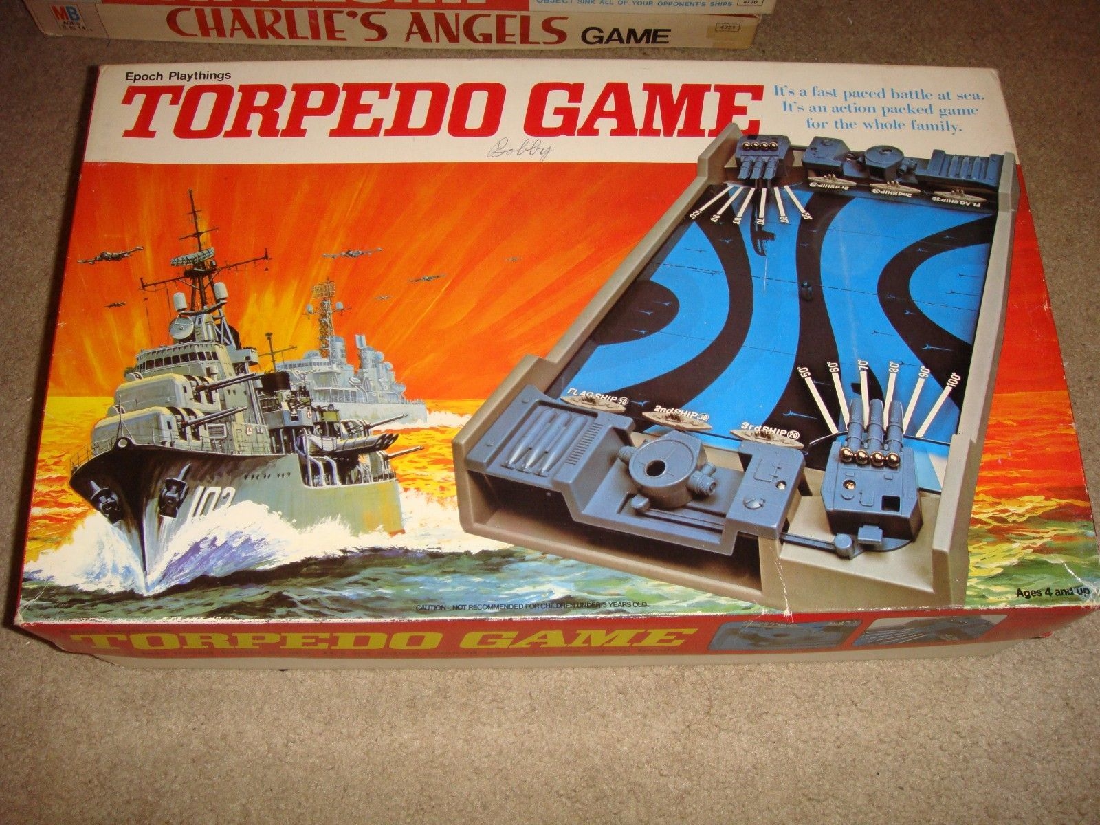 Vintage Torpedo Game Epoch Playthings 1976 Japan War Shooter Game ...