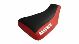 Fits Honda Rancher TRX 420 Seat Cover 2015 To 2017 Red Sides Black Top - $37.90