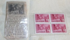 4-Canada Export/Cargo SC#114  1963  One Dollar Stamp - $32.73