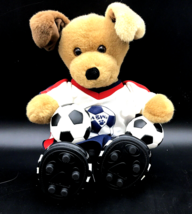 Build A Bear Workshop Brown Sugar Tan Puppy Dog Retired SOCCER Outfit Shoes 12" - $19.99