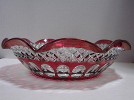 Westmoreland Wakefield Ruby Red Large, Deep Crimped Bowl  - $40.00