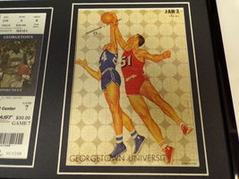 Georgetown Basketball 16x20 Framed Memorabilia Display Program Covers Tickets image 6