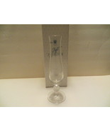 Avon Roses Roses 24% Lead Crystal D&#39;Arques Durand Lucia Frosted Bud Vase - $24.74