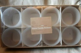Target 8 ct Set  Frosted Glass Votive Candle Holders Open Box - $9.49