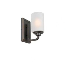 Hampton Bay Hartford Lake 7.28 in. 1-Light Oil Rubbed Bronze Indoor Wall Sconce - $19.34