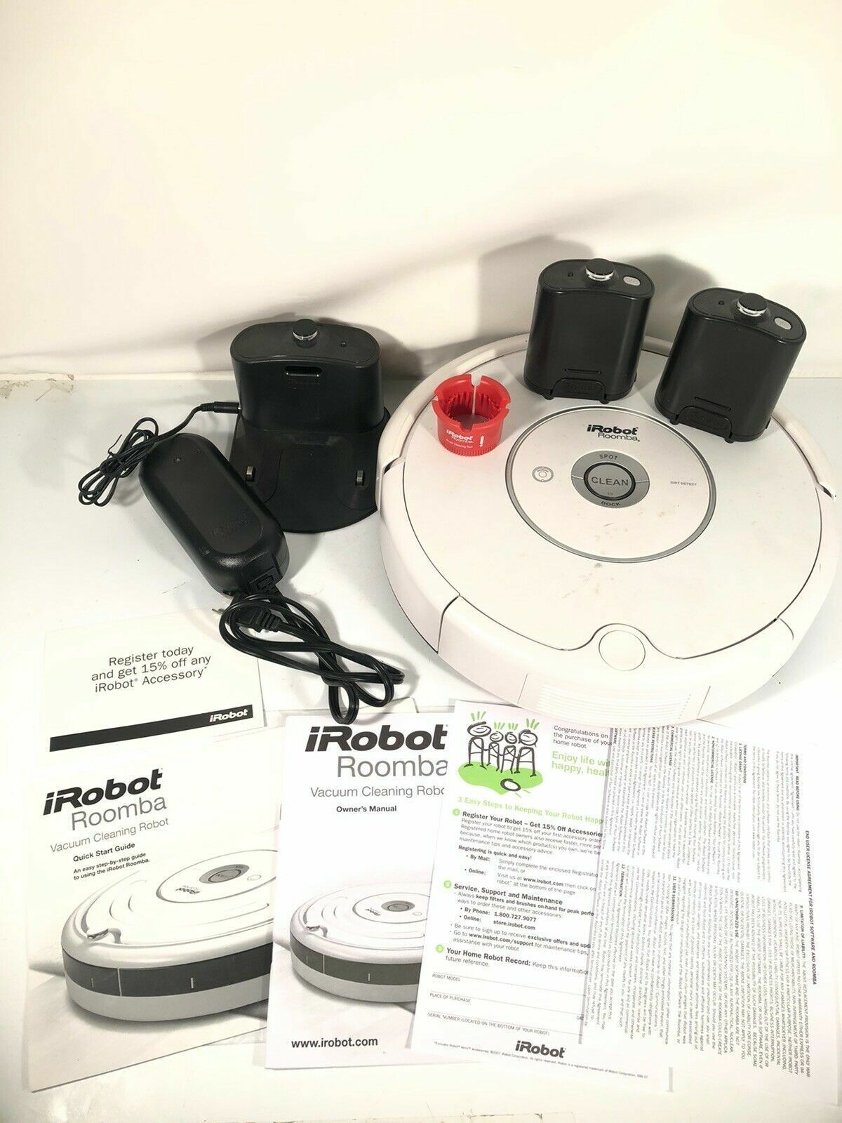 IRobot Roomba Vacuum Cleaning Robot Model 531 Untested Parts