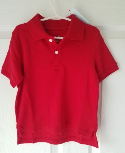 Chaps Girls Toddler School Uniform Short Sleeve Interlock Polo
