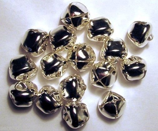 10 20 50 Big 20 mm 3//4/" Silver Mixed Gold jingle bells Charm Christmas Pendant