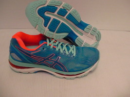 Asics women&#39;s running shoes gel nimbus 19 diva blue flash coral size 7.5 us - $138.55