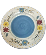 Rare HD Designs Hand Painted Floral Set Of 4 Dinner Plates - $74.25