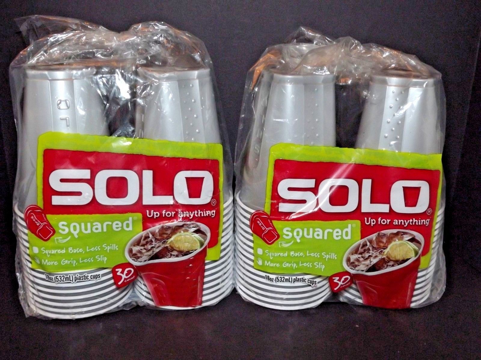 i 2 Packs Of 30 Solo Cups Squared Plastic Gold 18 Oz 60 Total Cups New i 2 Packs Of 30 Solo Cups Squared Plastic Gold 18 Oz 60 Total Cups New